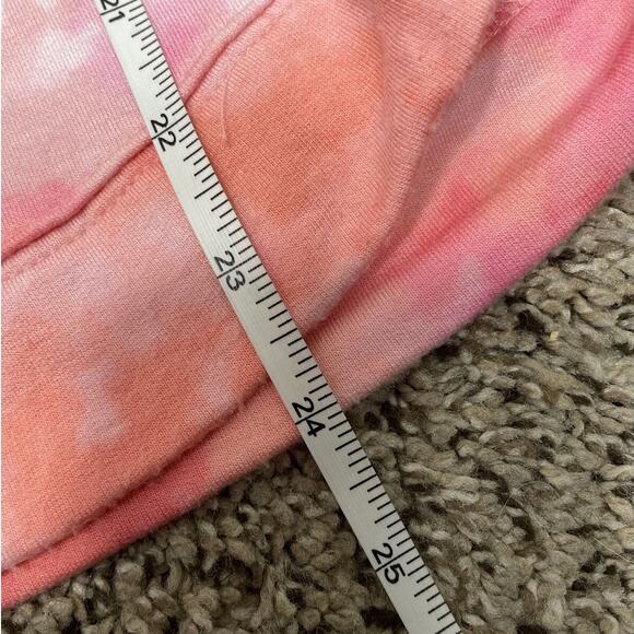 Athleta Mindset Printed Crewneck Pullover Sweatshirt Pink Tie Dye Size XS - Picture 6 of 11